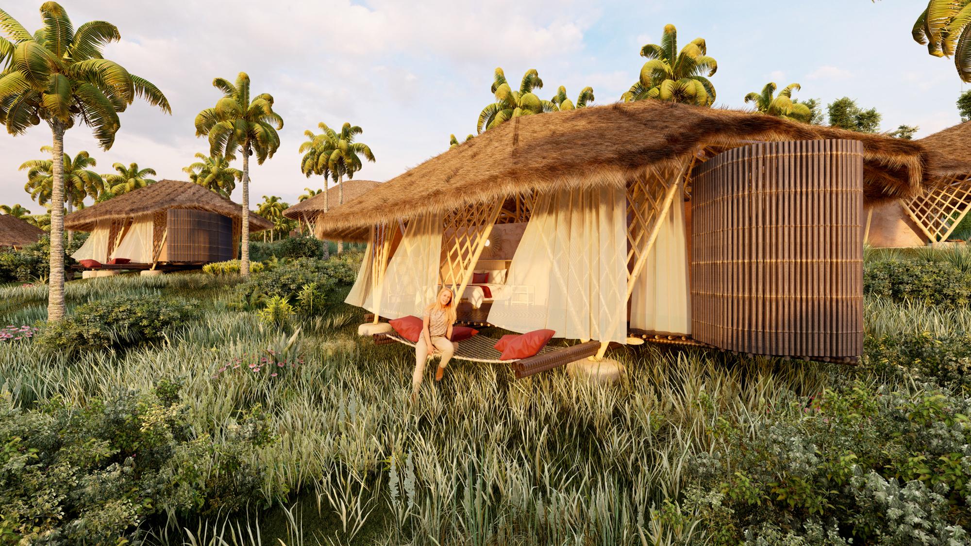 una bamboo eco hotel villa exterior view 1